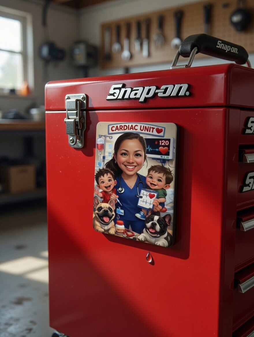 Custom Cartoon Photo Magnets – Personalized Family, Pet & Work Magnets